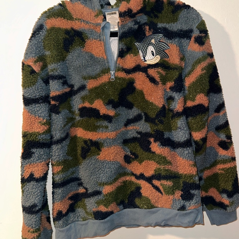 Kids Sonic the Hedgehog Camo Fleece Hoodie